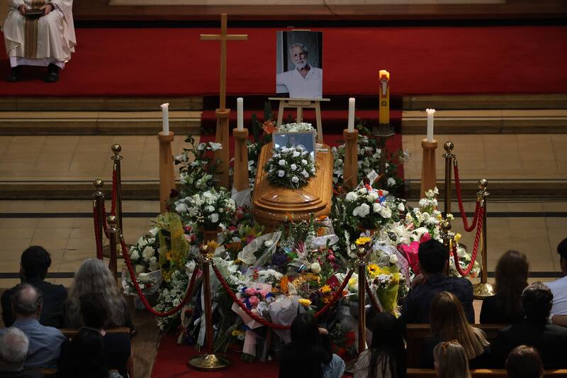 Fotos del funeral de Héctor Noguera, emblemático actor nacional que murió a los 88 años.