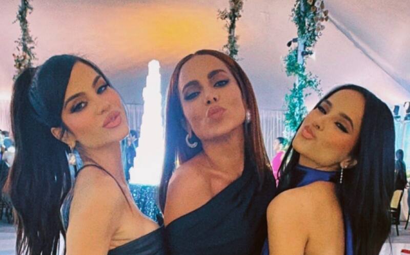 "Besties" Natti Natasha, Anitta y Becky G enamoran con su look en la boda de Lele Pons - Créditos: Instagram