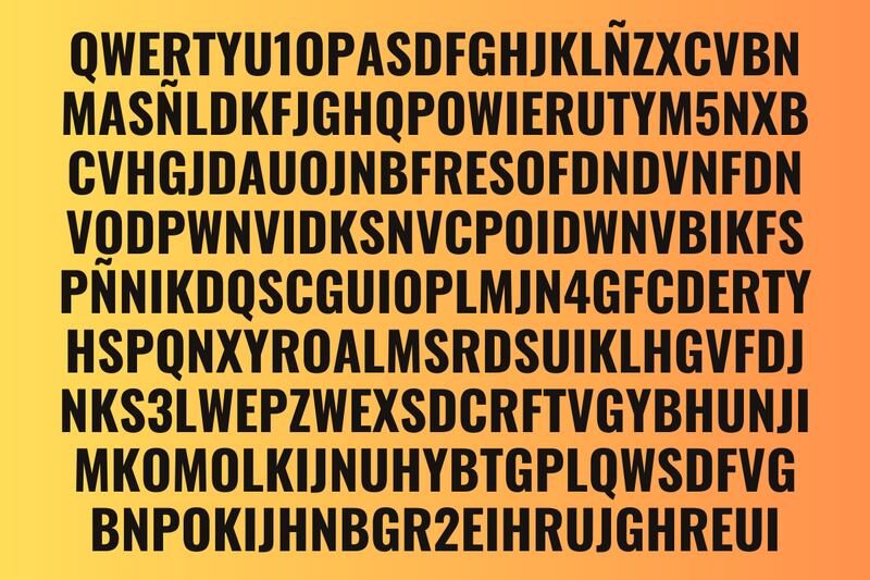 En este test visual hay muchas letras y cinco números escondidos.