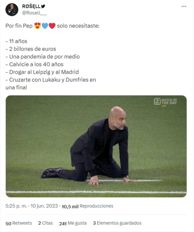 Algunos no toleran el éxito de Pep Guardiola.