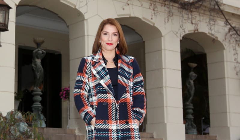 es sorprendida durante las grabaciones de "Secretos de familia".