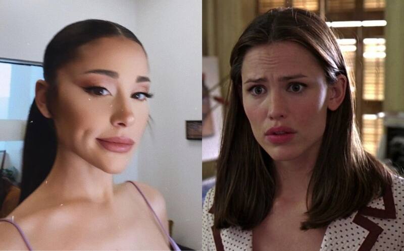 Ariana Grande y Jenna Rink La actriz se disfrazó del icónico personaje de Jennifer Garner. - Créditos: Instagram