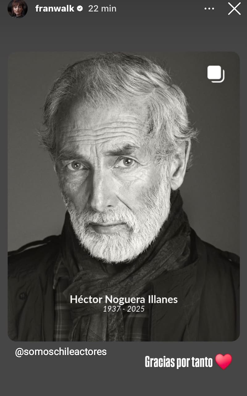 La actriz despidio a Tito Noguera.