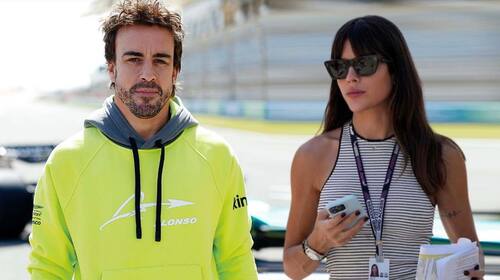 Fernando Alonso y Melissa Jiménez se conocieron en las pistas.