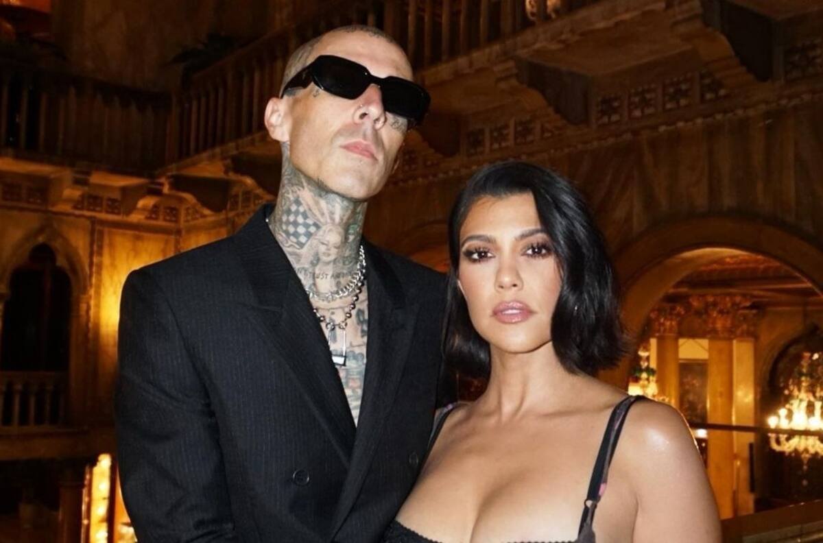 Kourtney Kardashian usa playera de Blink-182 en honor a su prometido Travis Barker