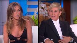 Jennifer Aniston recuerda su divorcio con Brad Pitt en el último show de Ellen DeGeneres