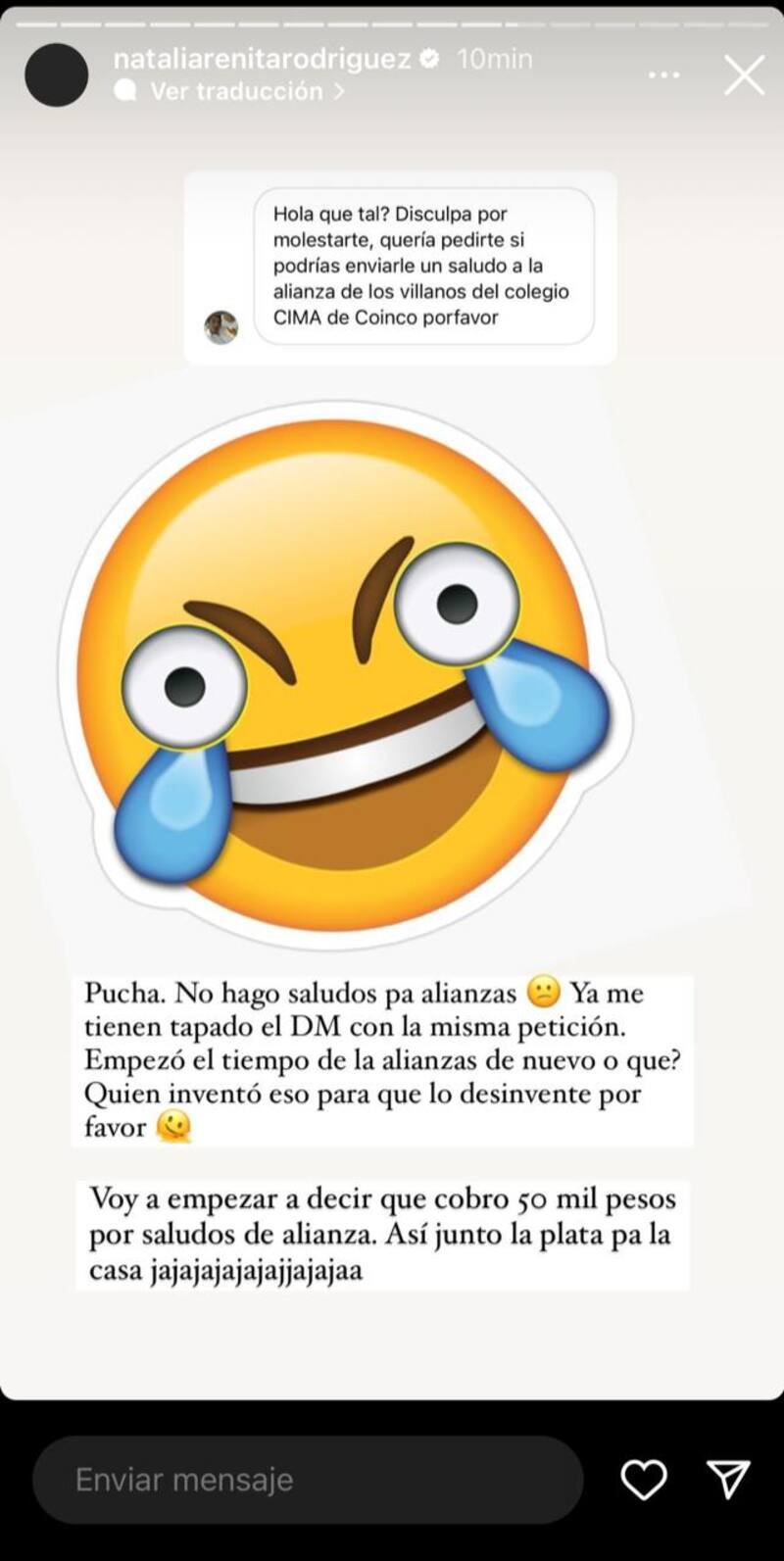 La historia de "Arenita" contra las alianzas de colegio.