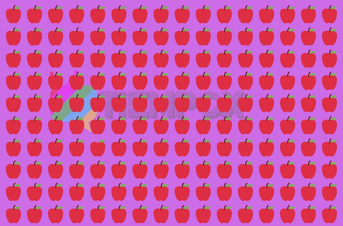 Test visual: Descubre dónde están las 3 manzanas sin hoja