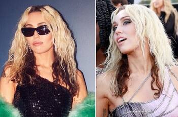 Miley Cyrus pasó de Versace a Gucci en la noche previa al lanzamiento de "Endless Summer Vacation"