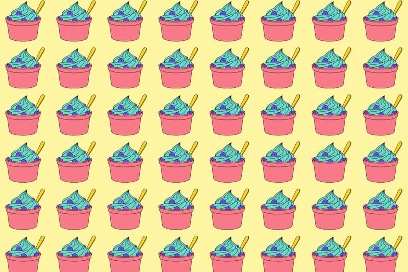 ilustración de helados.