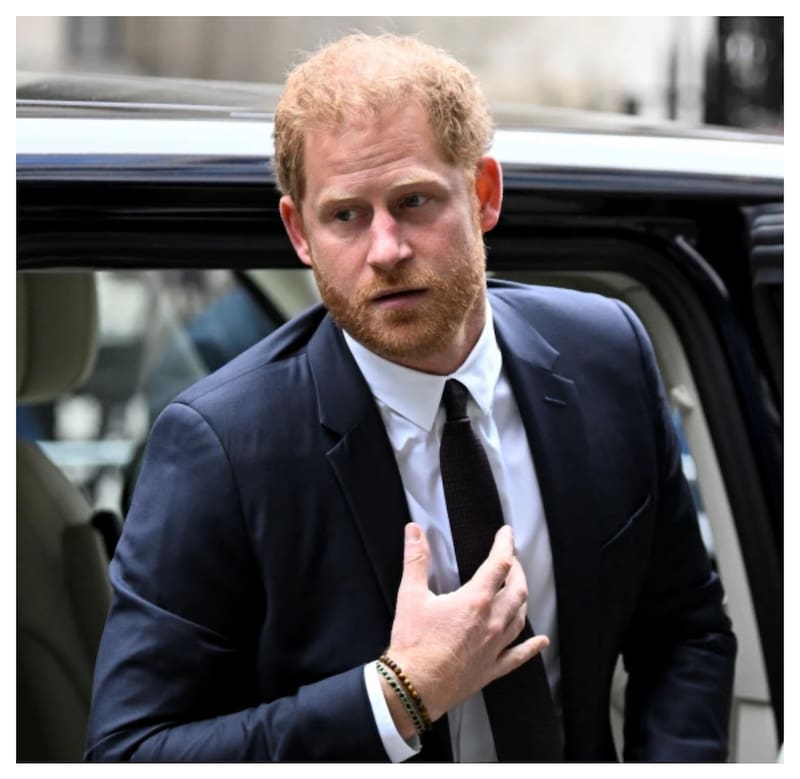 Príncipe Harry a su llegada al Tribunal Superior de Londres.