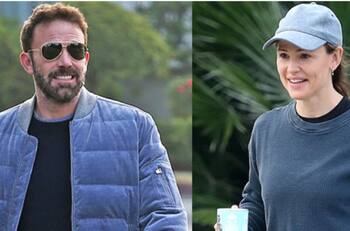 Ben Affleck y su ex Jennifer Garner captados llevando a su hijo Samuel a la escuela