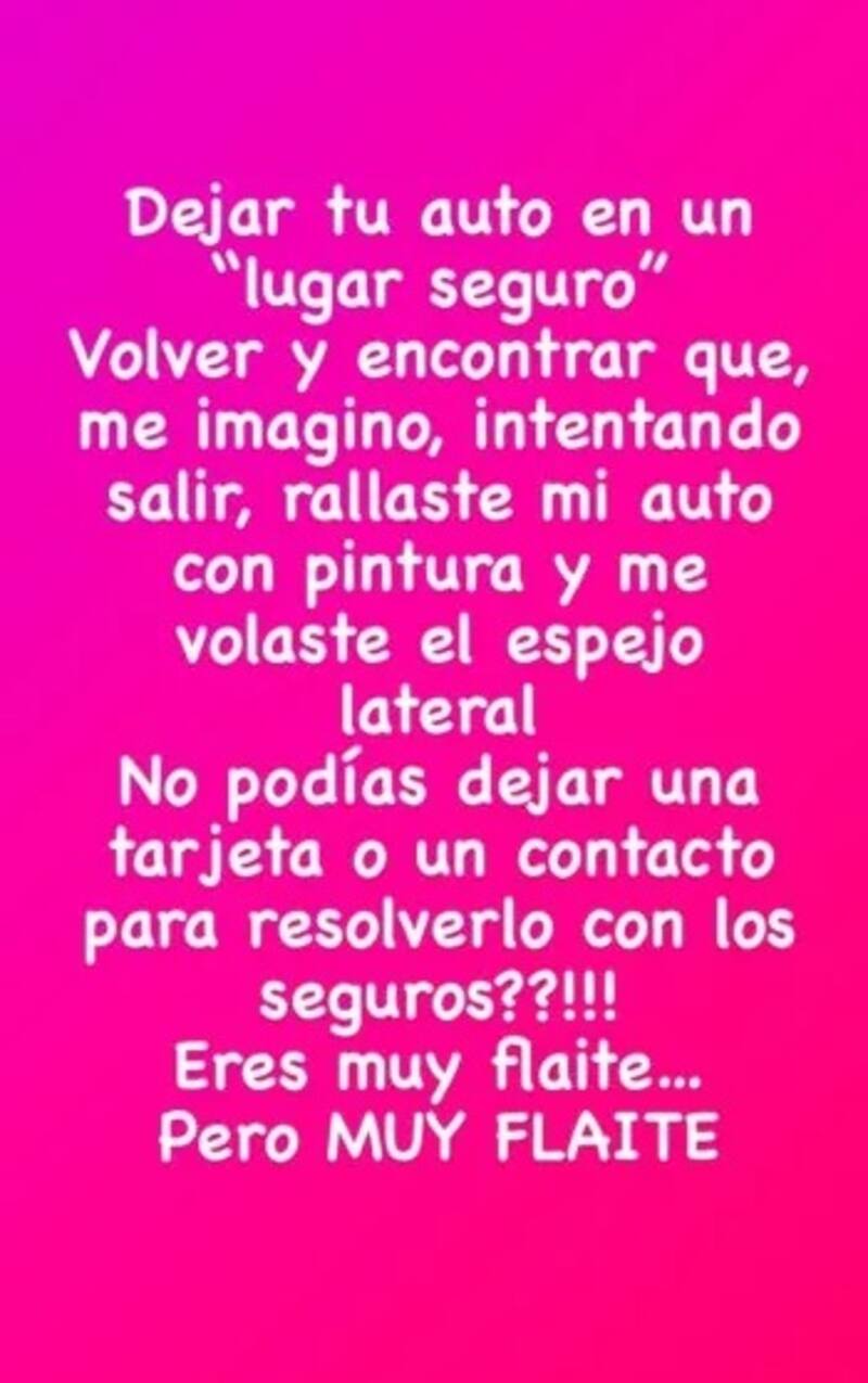 Fran García-Huidobro se descargó en sus redes sociales.