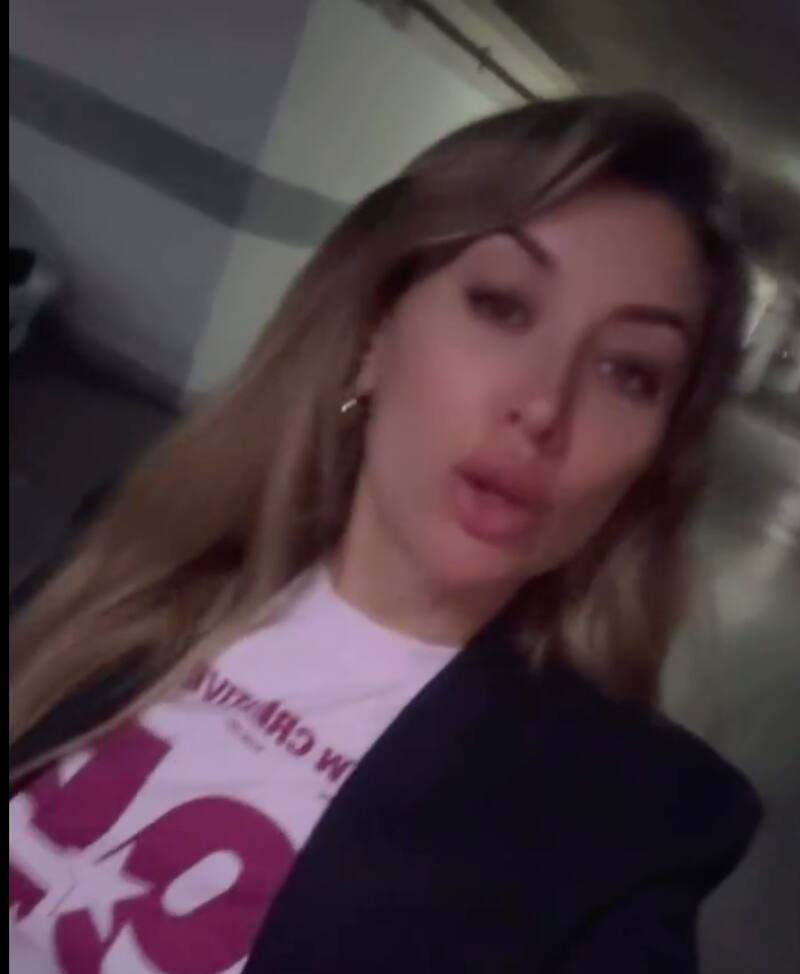 La modelo se lanzó con todo contra Francisco Kaminski.