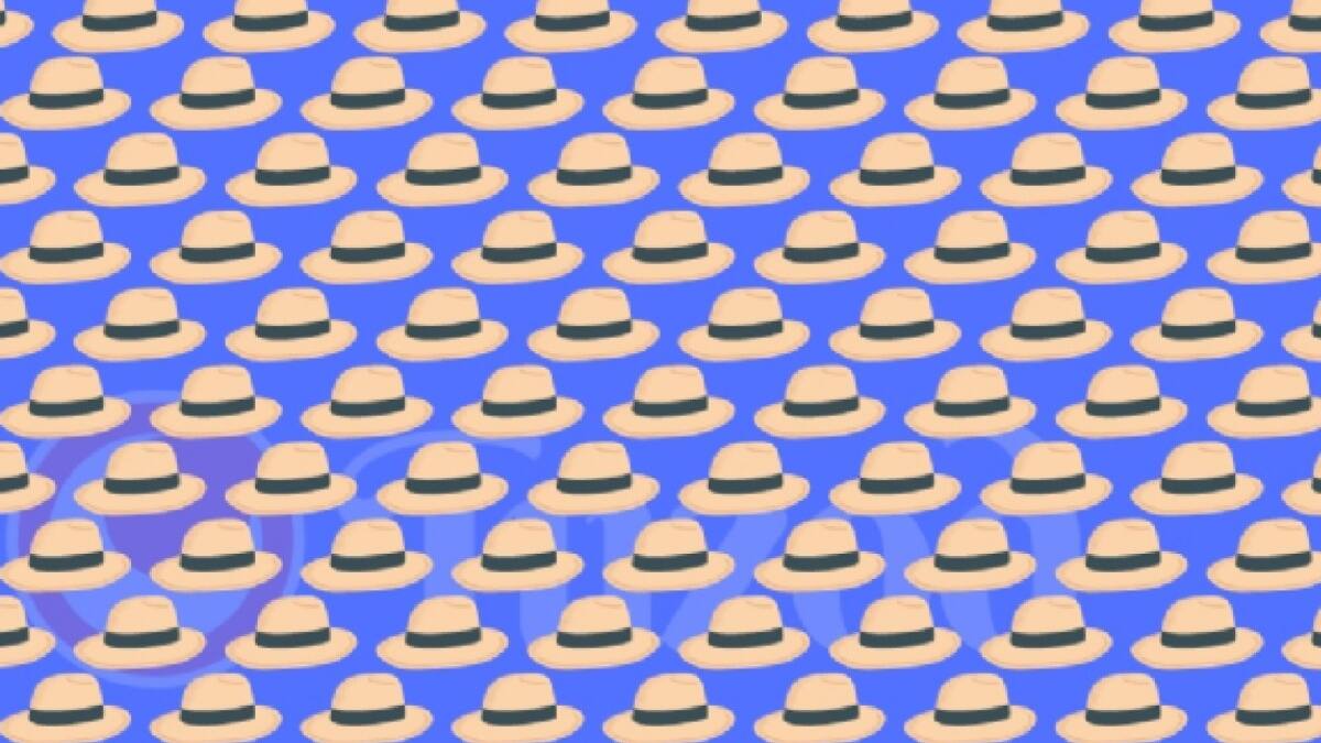 Test visual: Encuentra el sombrero diferente en la imagen en el menor tiempo posible