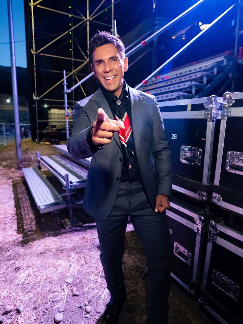 Feliz en su faceta de animador de festivales este verano. Foto: @jpqueralto en Instagram