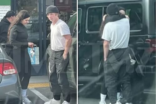 La pareja fue vista en un estacionamiento con una actitud muy cariñosa, lo que alarmó nuevamente a los internautas.