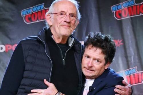 VIDEO: Michael J. Fox y Christopher Lloyd viven un emotivo reencuentro en Nueva York