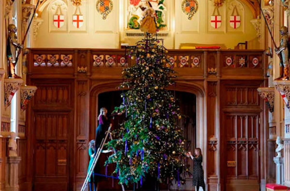 La Navidad en Windsor: Así luce la decoración en la primera temporada navideña del rey Carlos
