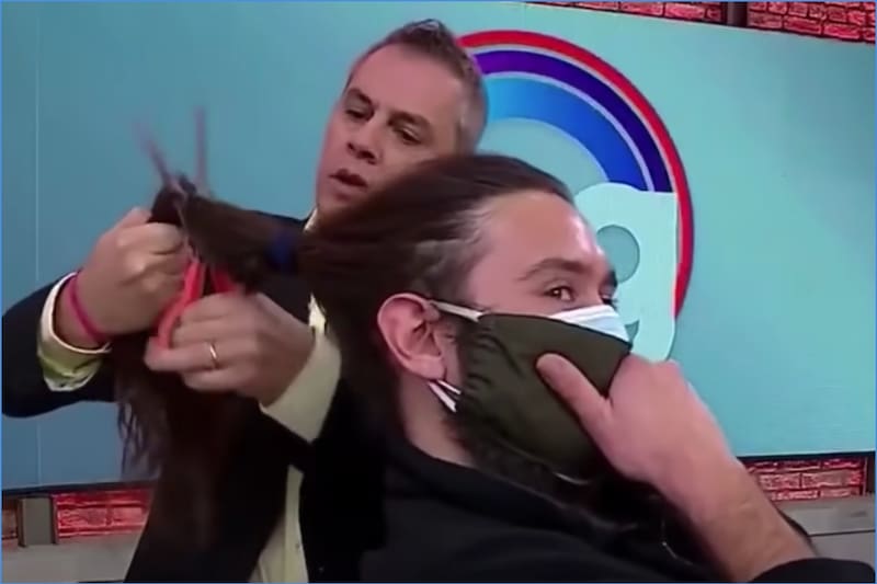 José Miranda Sufrió corte de pelo por parte de José Miguel Viñuela en 2020. - Créditos: Mega