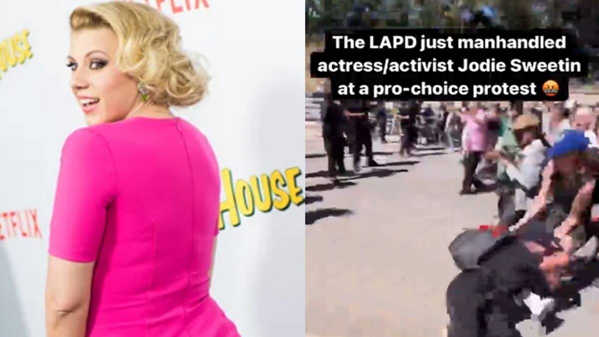 Policías golpean a Jodie Sweetin, actriz de “Fuller House” durante protesta pro aborto