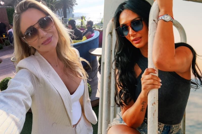 Con un fuerte cruce tras el conflicto con Marité Matus. Foto: @gissepaz / @pamefieradiaz