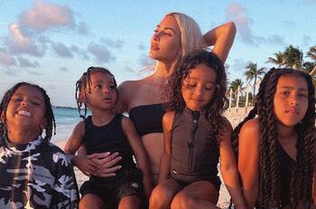 Kim Kardashian no alejará a sus hijos de Kanye West, a pesar de sus escándalos