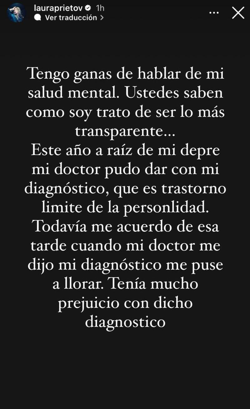 Laura Prieto en su Instagram.