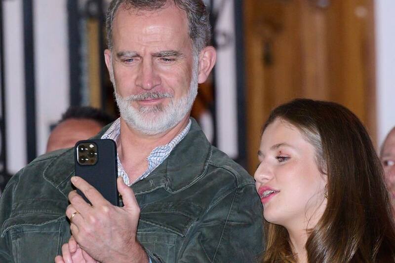 Princesa Leonor La primogénite del rey Felipe y la reina Letizia apareció con una herida en el párpado del ojo izquierdo - Créditos: Internet
