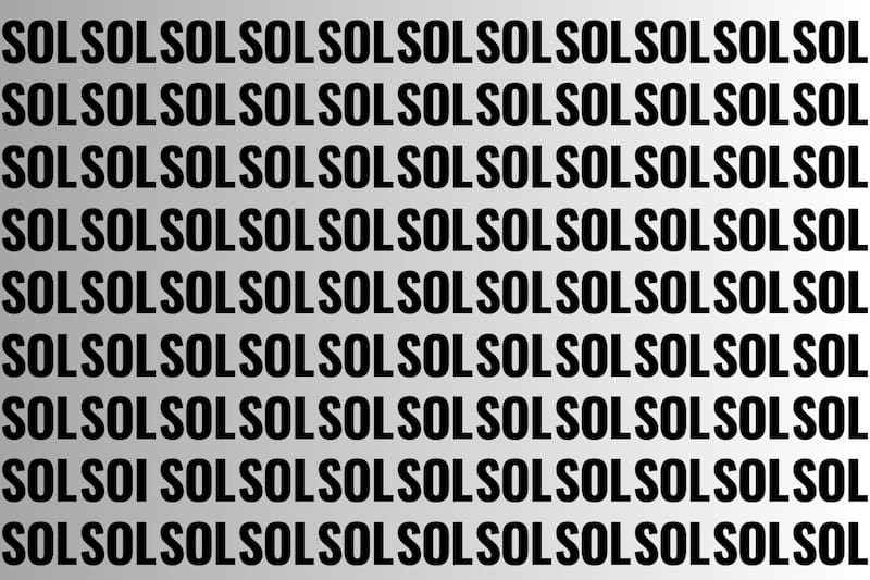 Intenta encontrar la palabra SOI en este acertijo.