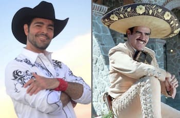 (FOTOS) Pablo Montero luce idéntico a Vicente Fernández en el rodaje de su bioserie