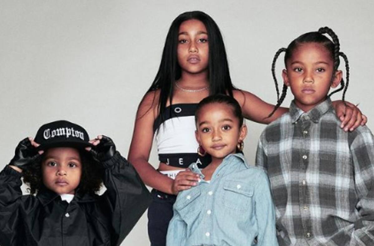 "Querían ser minion": Se burlan del disfraz de los hijos de Kim Kardashian