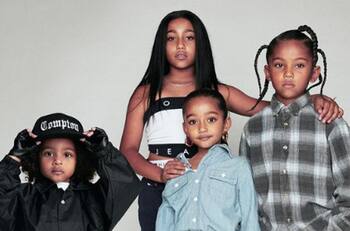 "Querían ser minion": Se burlan del disfraz de los hijos de Kim Kardashian