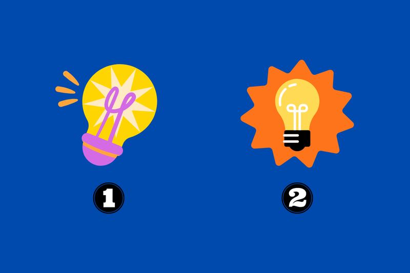 En este test de personalidad tienes que elegir entre dos opciones: una ampolleta con partes rosadas; y otra con un fondo naranja.