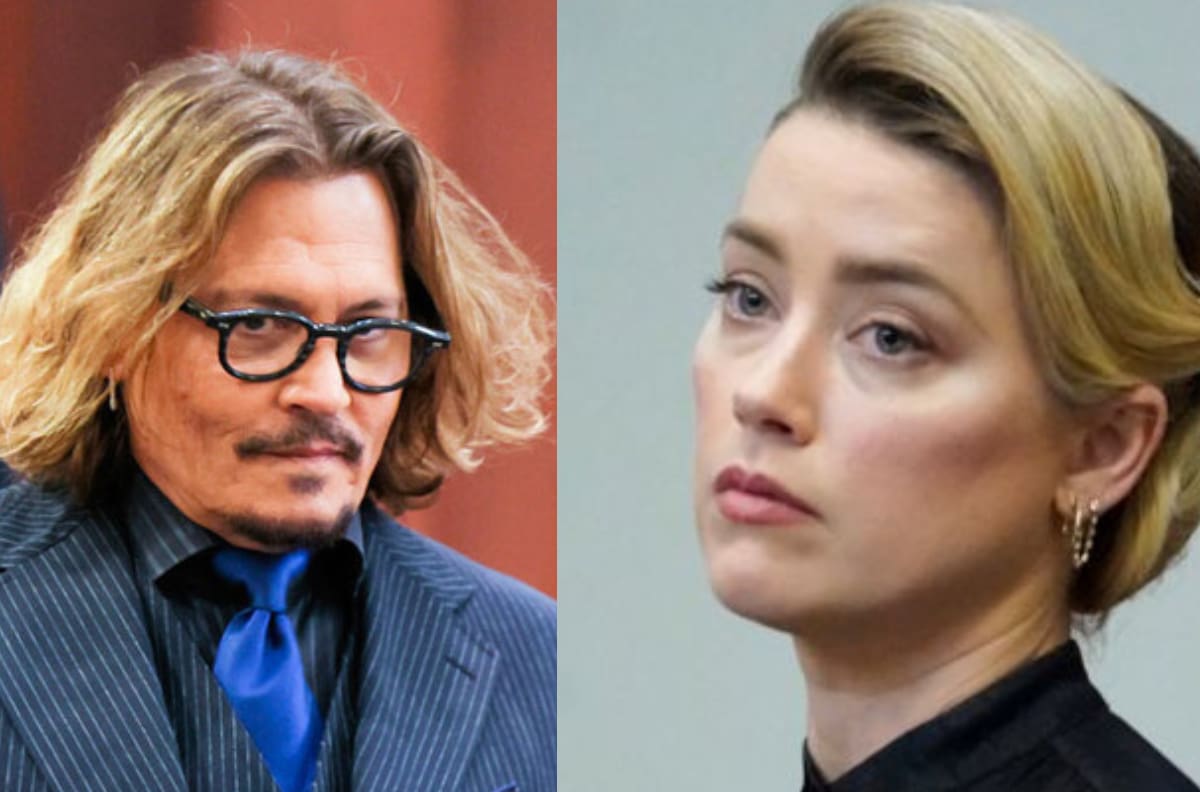 Captan la reacción de Amber Heard al estar cerca de Johnny Depp