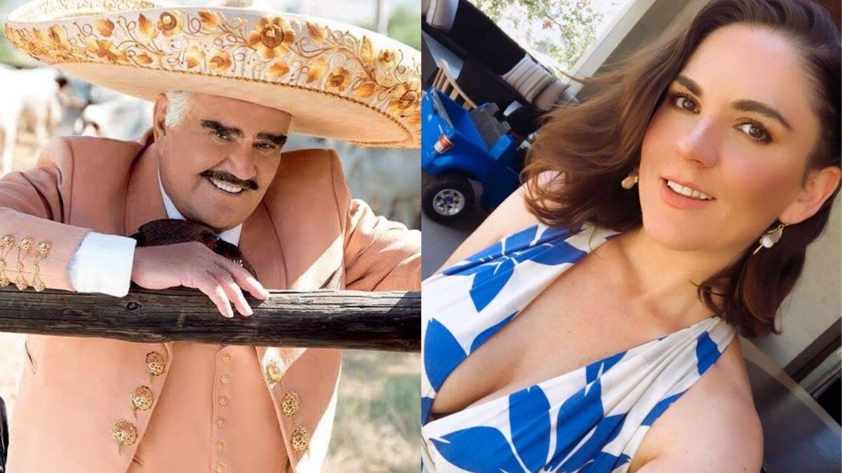 Critican a Vicente Fernández por polémica foto besando en la boca a Zoraida Gómez