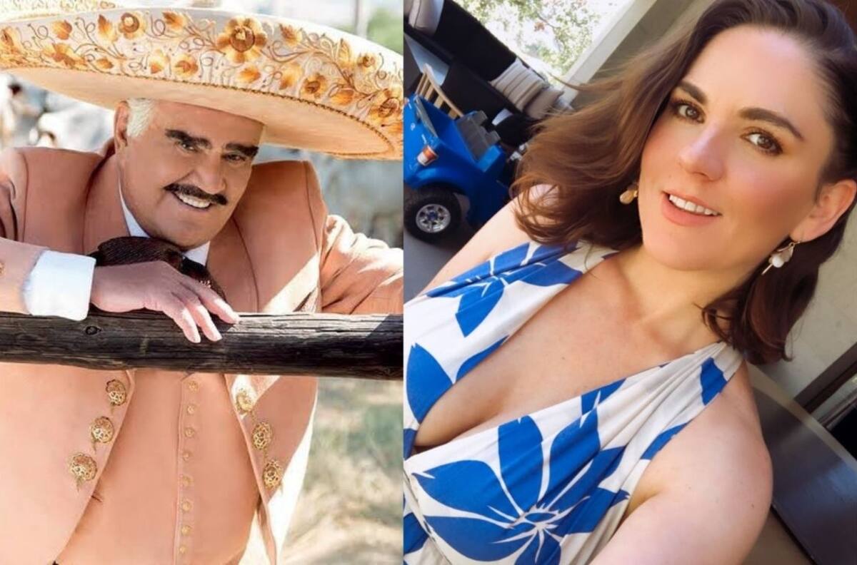 Critican a Vicente Fernández por polémica foto besando en la boca a Zoraida Gómez