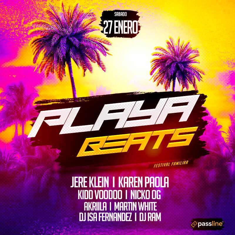 Festival Playa Beats estará lleno de artistas de la escena urbana. Se realizará en Coquimbo el 27 de enero del 2024.