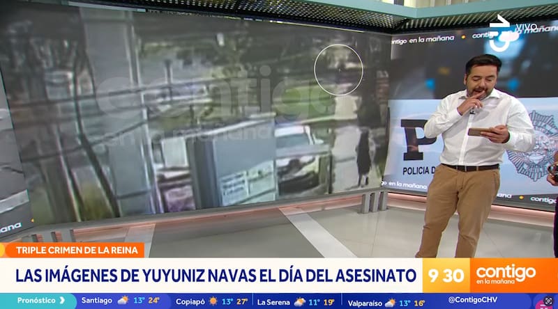 La actriz fue grabada en la casa de al lado de Eduardo Cruz-Coke.