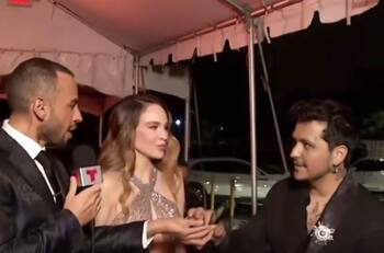 Aseguran que Christian Nodal sintió celos por Belinda en los Billboard