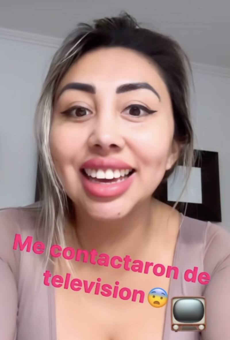 Naya Fácil reveló haber sido contactada por televisión.