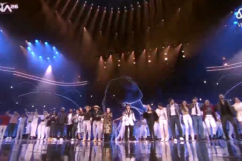 Así partió la cuarta noche en Viña. Foto: Captura Mega