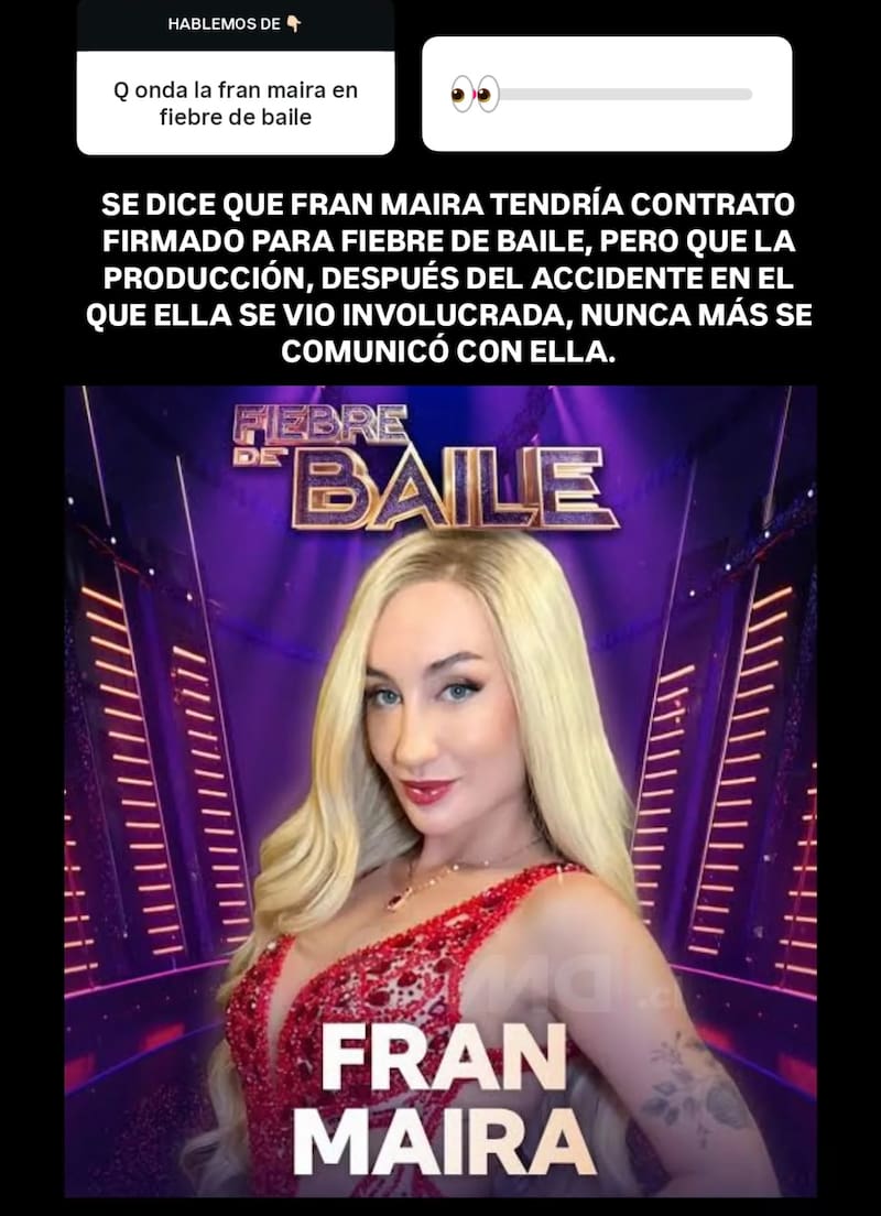 Revelan la razón de su salida de Fiebre de Baile.