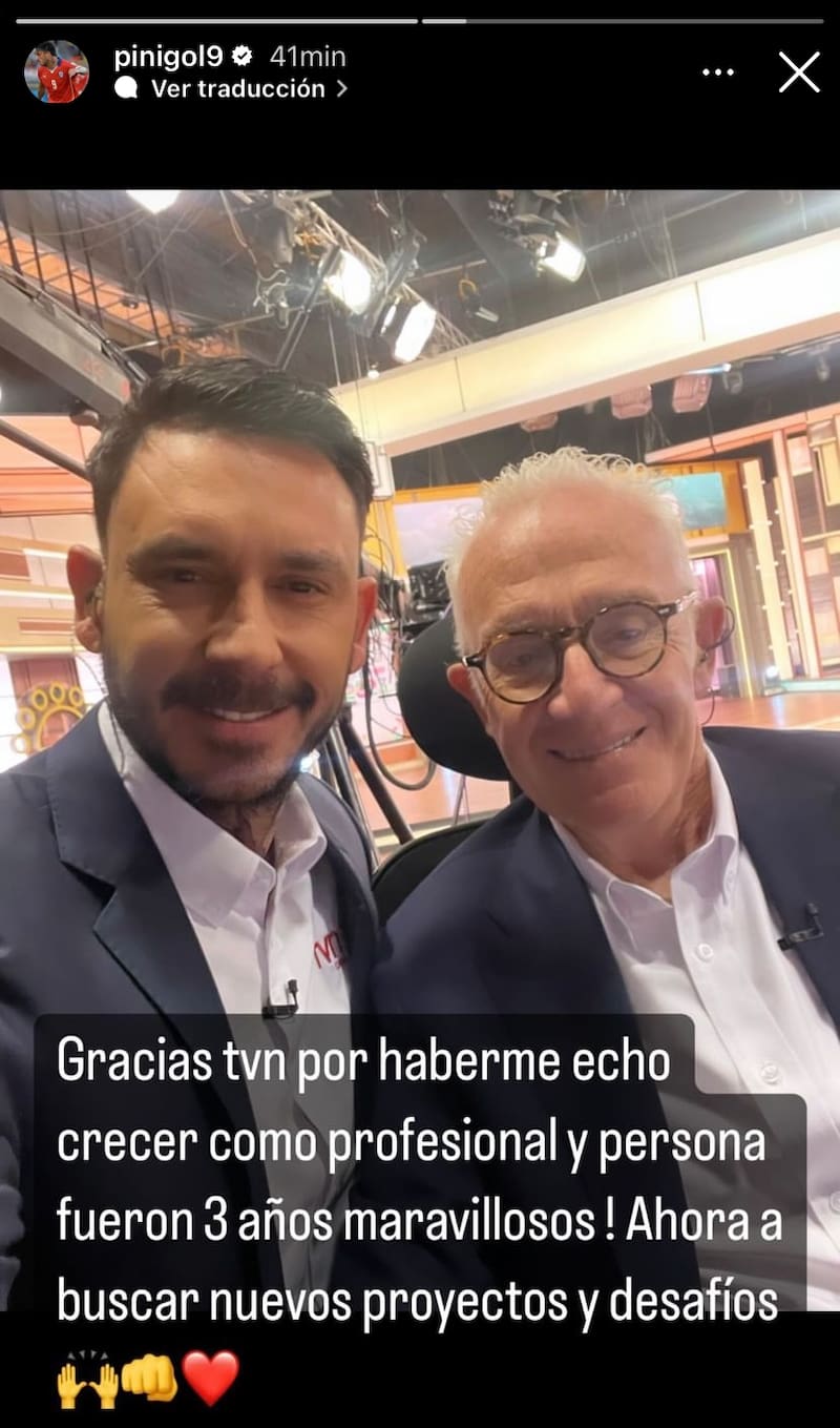 Mauricio Pinilla confirmó que no continuará en TVN. Foto: Instagram.