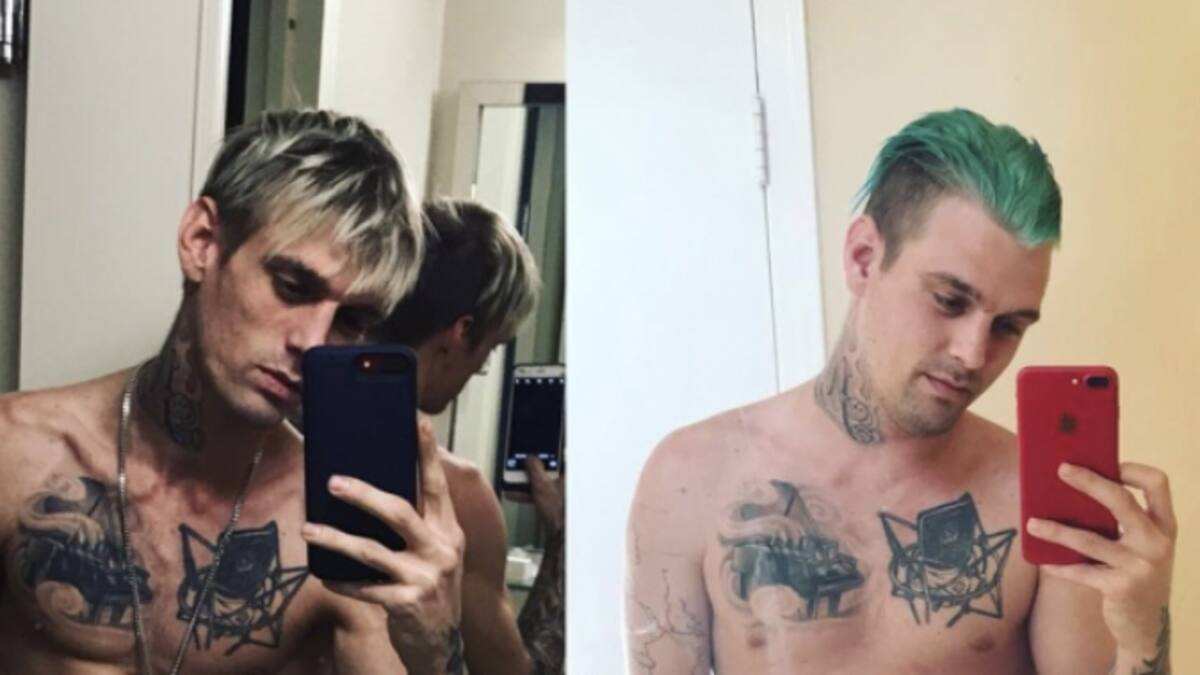 Cómo cambió físicamente Aaron Carter con sus adicciones