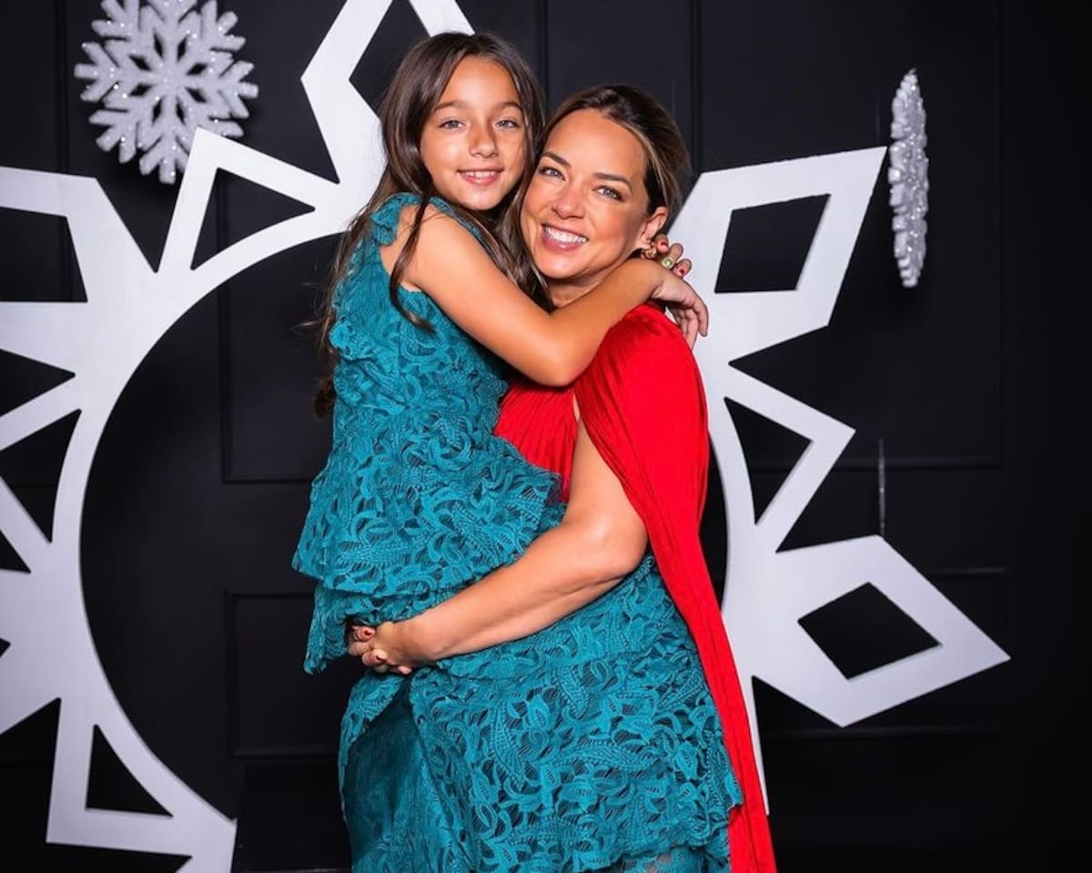 y su hija Alaïa disfrutando tiempo en familia