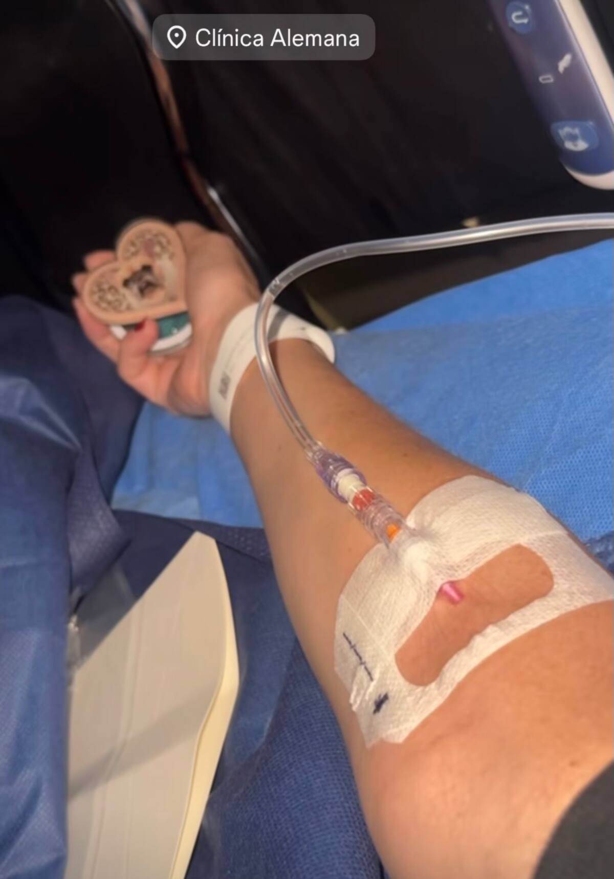 La Leona compartió alarmante foto desde la clínica.