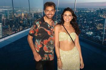 Aislinn Derbez y Eugenio Derbez viajaron juntos a Nueva York