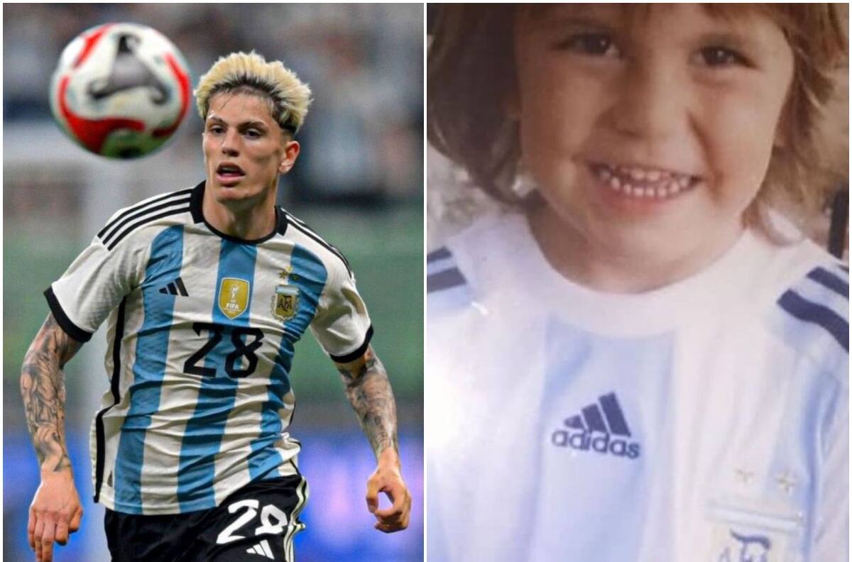 Alejandro Garnacho publicó emotivo mensaje tras debutar con la Selección Argentina