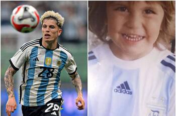 Alejandro Garnacho publicó emotivo mensaje tras debutar con la Selección Argentina